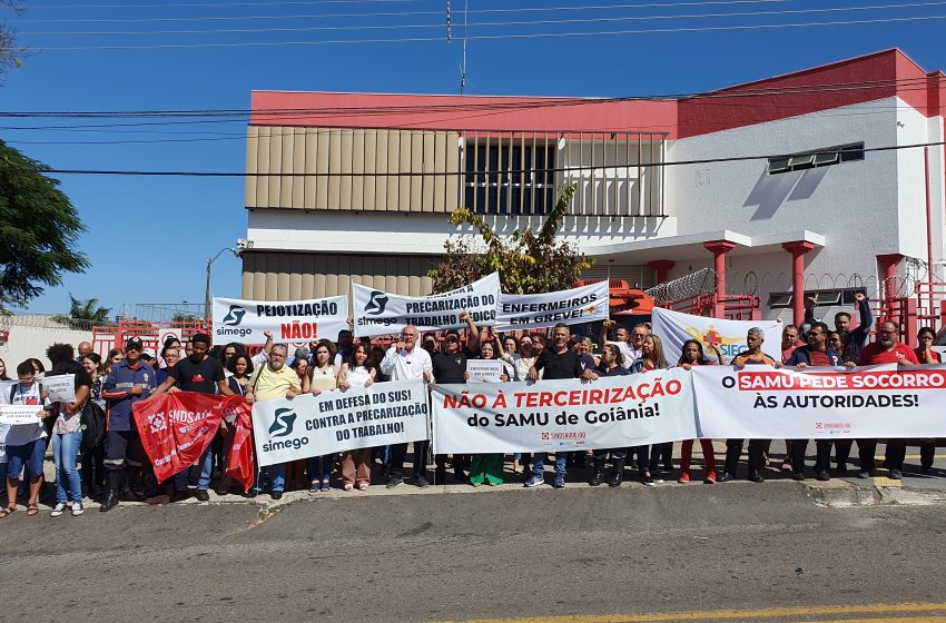  Trabalhadores do SAMU de Goiânia decidem entrar em greve contra privatização e precariedade das condições de trabalho