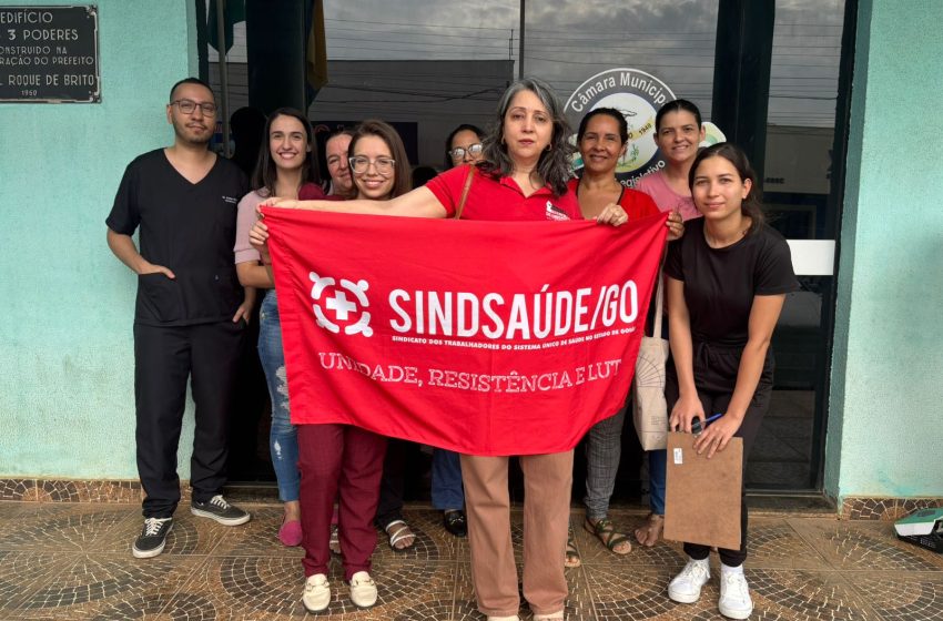  Sindsaúde realiza ato em Guapó e denuncia postura autoritária do prefeito e da secretária de saúde