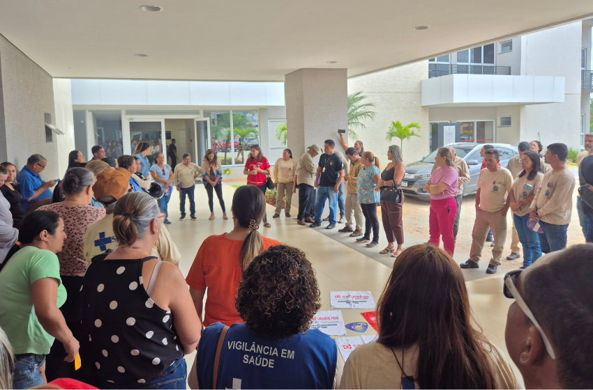  Sindsaúde realiza assembleia e trabalhadores(as) da saúde aprovam greve em Aparecida de Goiânia