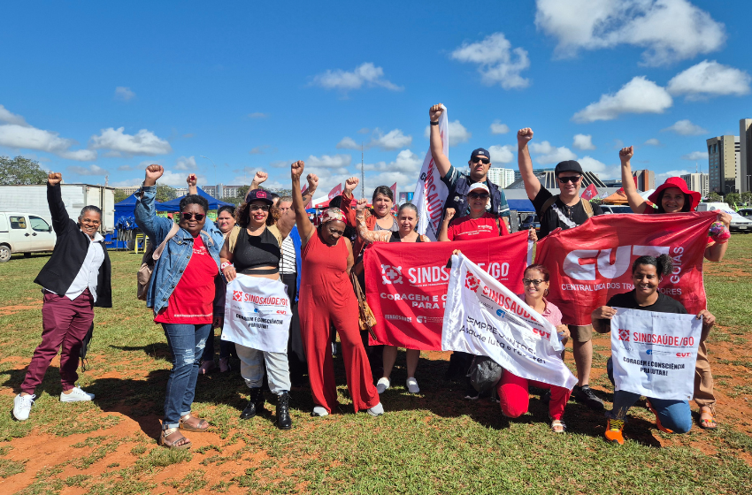  Sindsaúde participa da Marcha da Classe Trabalhadora em Brasília e reforça pautas dos trabalhadores e trabalhadoras do SUS