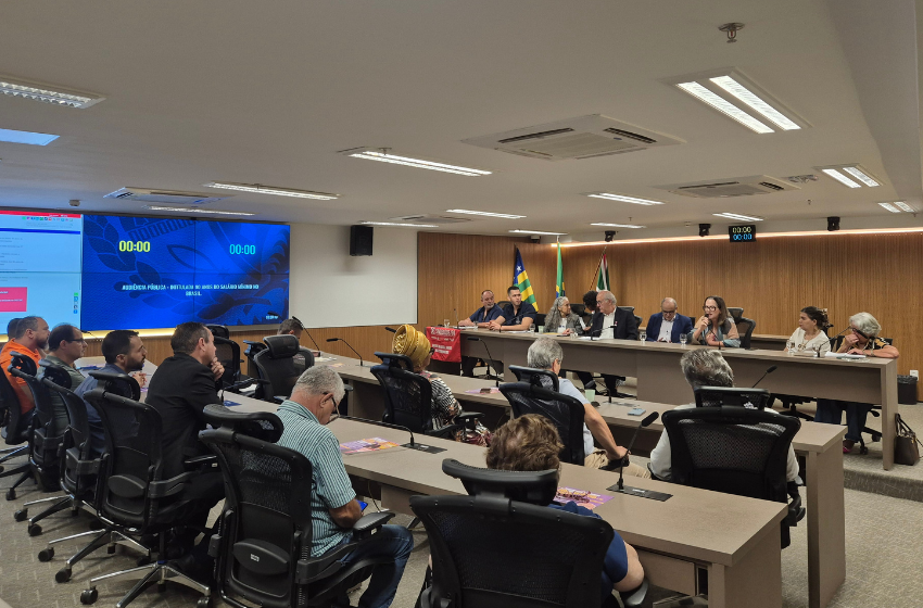  Sindsaúde participa de audiência pública na ALEGO e fortalece luta pela valorização do salário mínimo