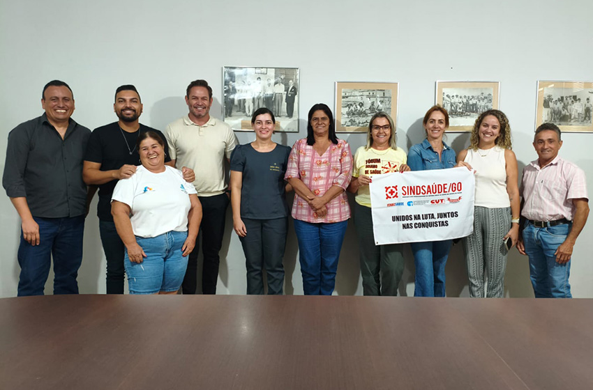  Sindsaúde cobra direitos da categoria em Itapuranga e garante avanços após reunião com representantes da gestão municipal