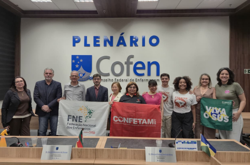  Diretora do Sindsaúde, Sirley Braga, participa de reunião no Cofen sobre riscos de Projeto de Lei que cria exame de proficiência na enfermagem