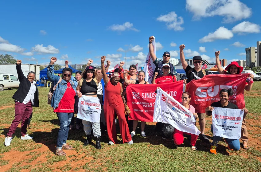  Sindsaúde participa da Marcha da Classe Trabalhadora em Brasília e reforça pautas dos trabalhadores e trabalhadoras do SUS